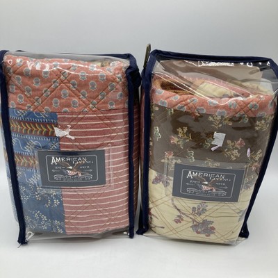 American Living Quilted Pillow Shams Set 2 Marcelle