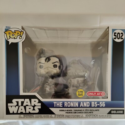 Funko Pop! Star Wars The Ronin & B5-56 #502 Glows In The Dark Target Exclusive