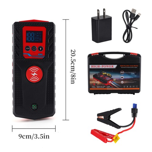 8000A Peak Car Jump Starter Booster Jumper Portable Power Bank Battery Charger