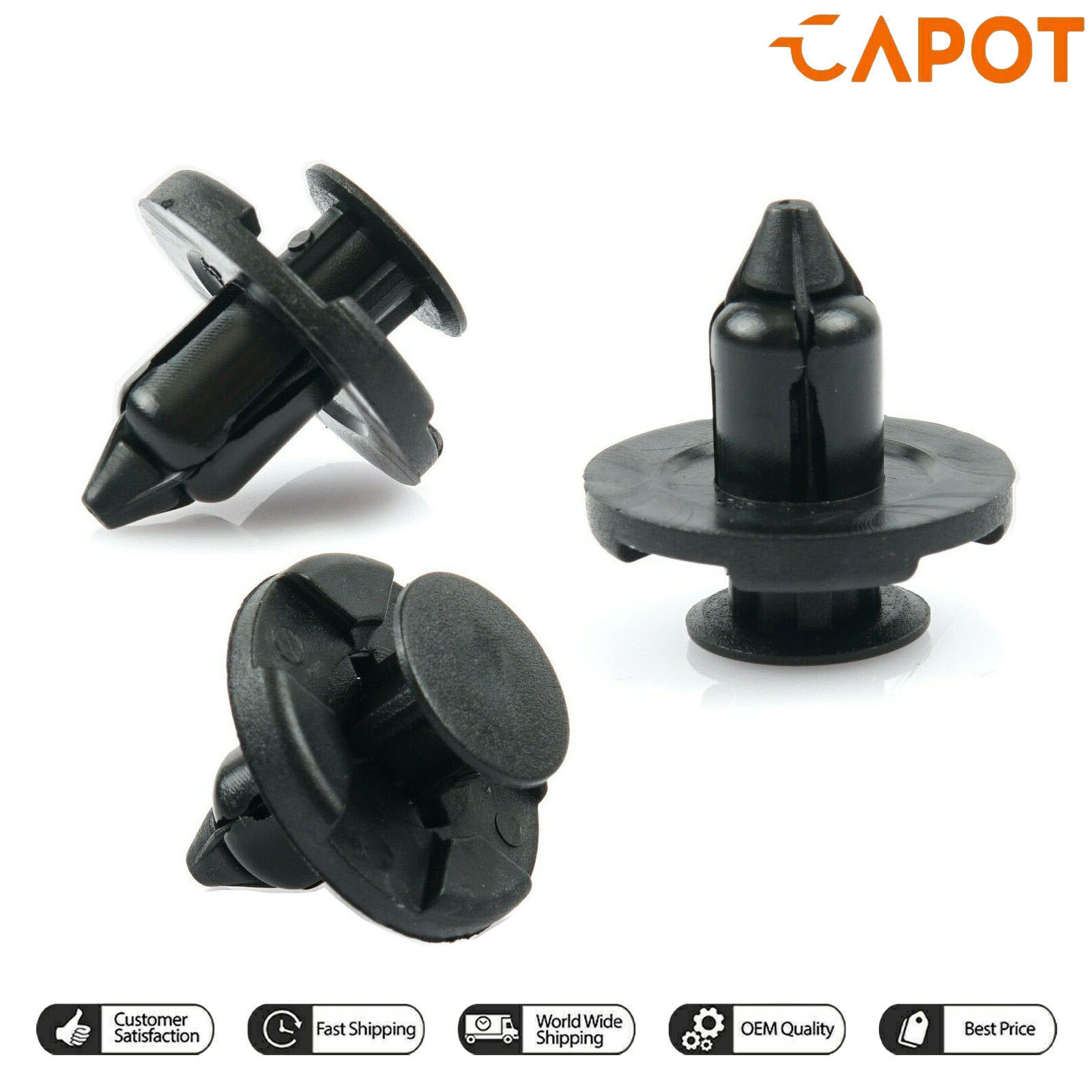 Pour NISSAN | 20 x Garniture et pare-chocs Clips de rivet en plastique Garniture