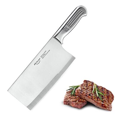 Meat Cleaver 7 inch Butcher Knife - Stainless Steel Chinese Chef Knife - Cleaver