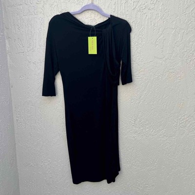 Sisley black jersey flowy dress small / medium