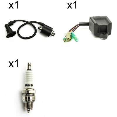 TO FIT BLANEY FX 90 100 DINLI 100 QUAD NEW CDI COIL & SPARK PLUG CDI COIL & PLUG