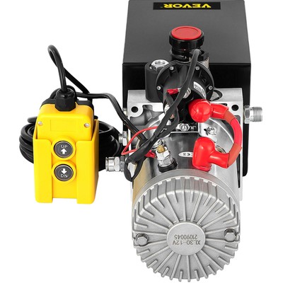 4 Quart Single Acting Hydraulic Dump Trailer Power Unit Lift Remote Remote