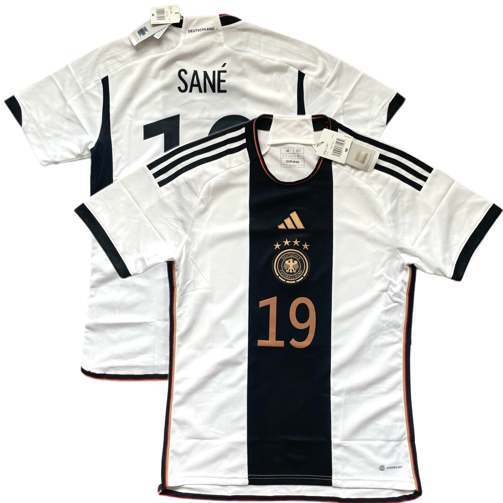 2022/23 Germany Home Jersey #19 Sane Medium adidas World Cup