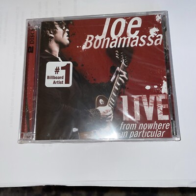2 CD Joe Bonamassa - Live from Nowhere in Particular NEW SEALED GREAT PRICE!