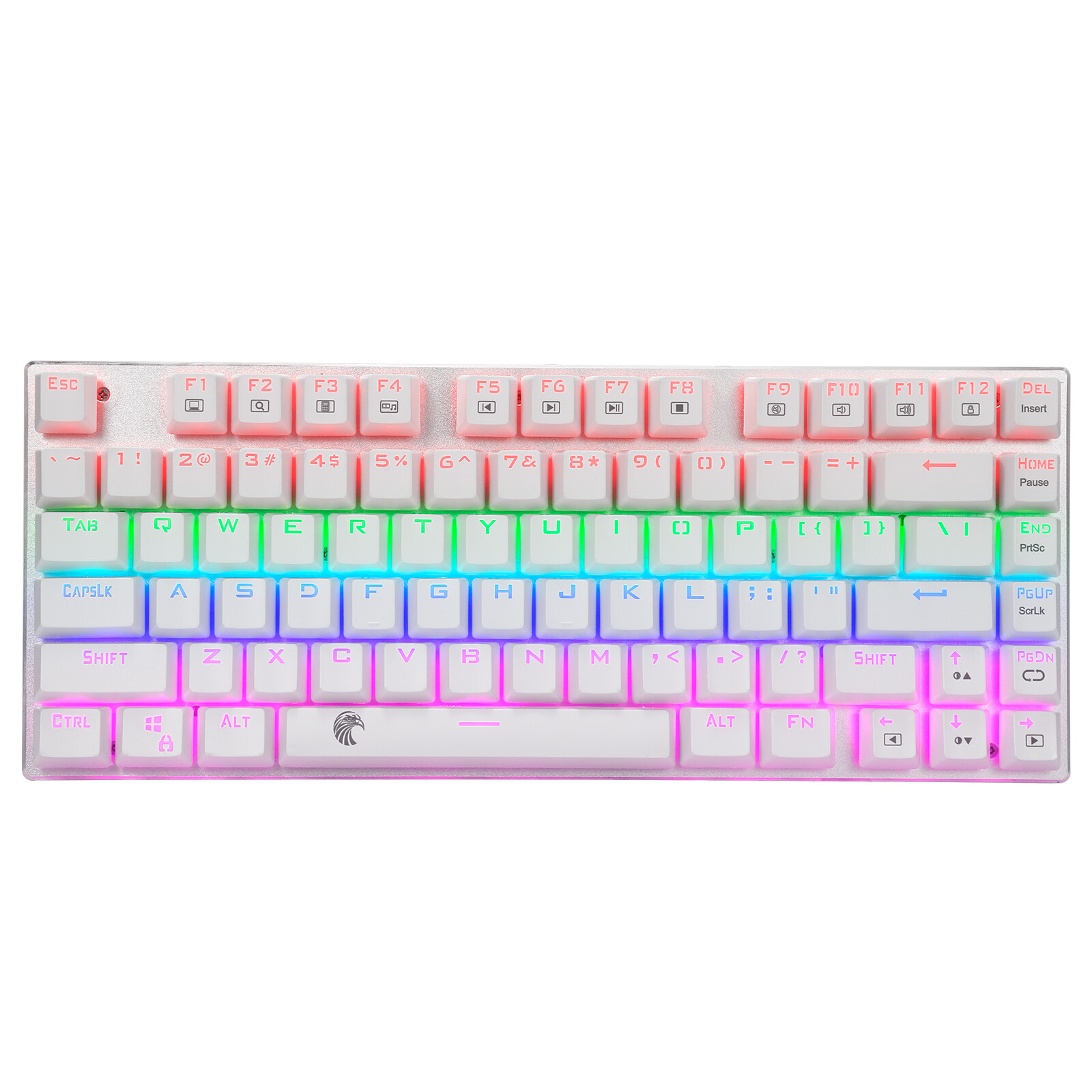 E-Yooso Z-88 Rainbow Backlit 81 Key Wired Mechanical Gaming