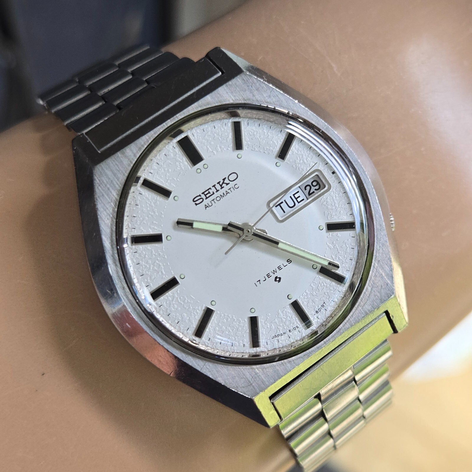 Vintage SEIKO men's automatic watch 6109-8019-B day/date Vintage SEIKO men's automatic watch 6109-8019-B day/date
