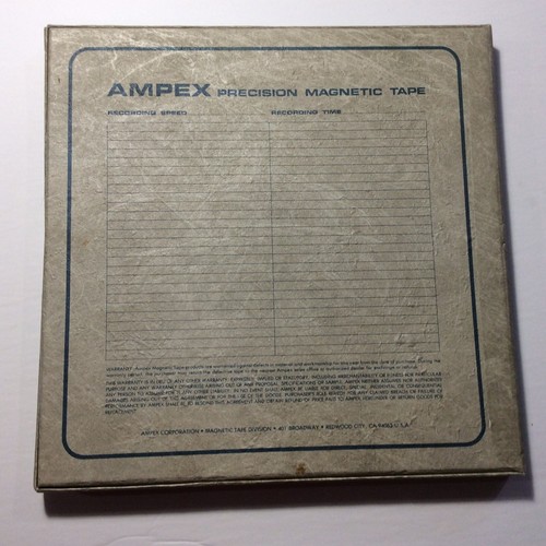 Ampex Grand Master 456 Precision Magnetic Tape Reel To Reel 101/2