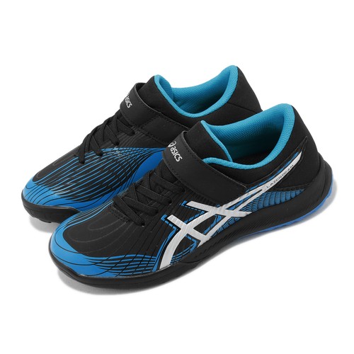 Футбольные бутсы Asics Lazerbeam FH-MG Black Blue Kids Women Soccer 1154A145-001