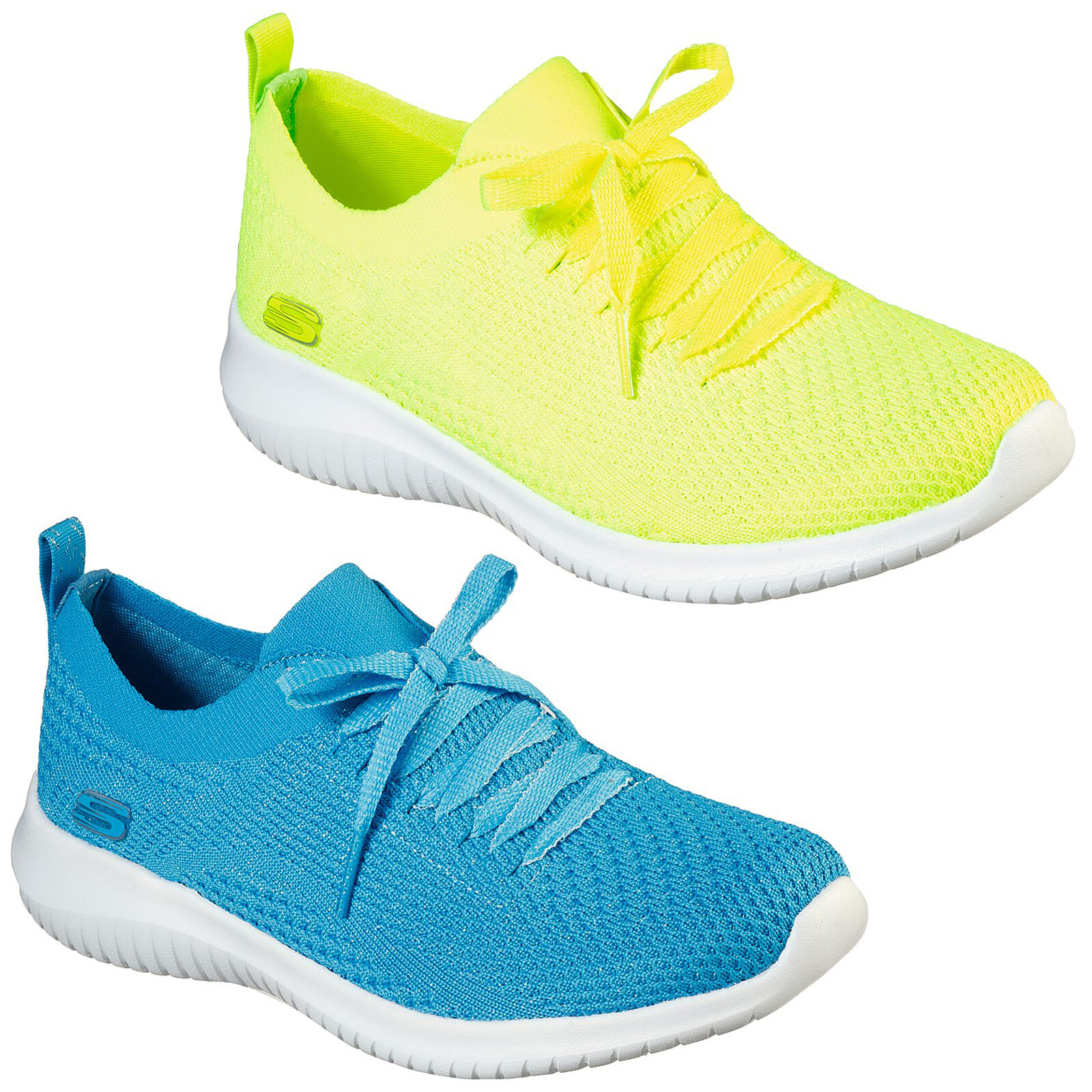 skechers ultra flex yellow