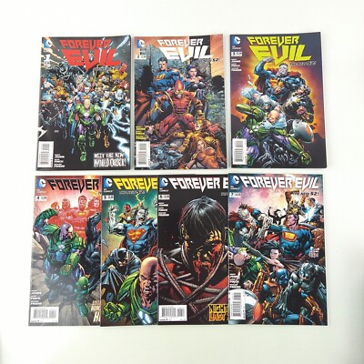 Forever Evil #1-7 Complete Set 1 2 3 4 5 6 7 Lot VF/NM (2013 DC Comics)