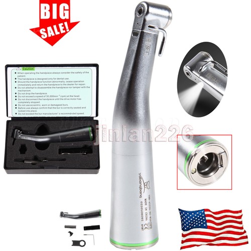 Dental 20:1 LED Fiber Optic Implant Contra Angle Handpiece SG20L Fit NSK Ti-Max