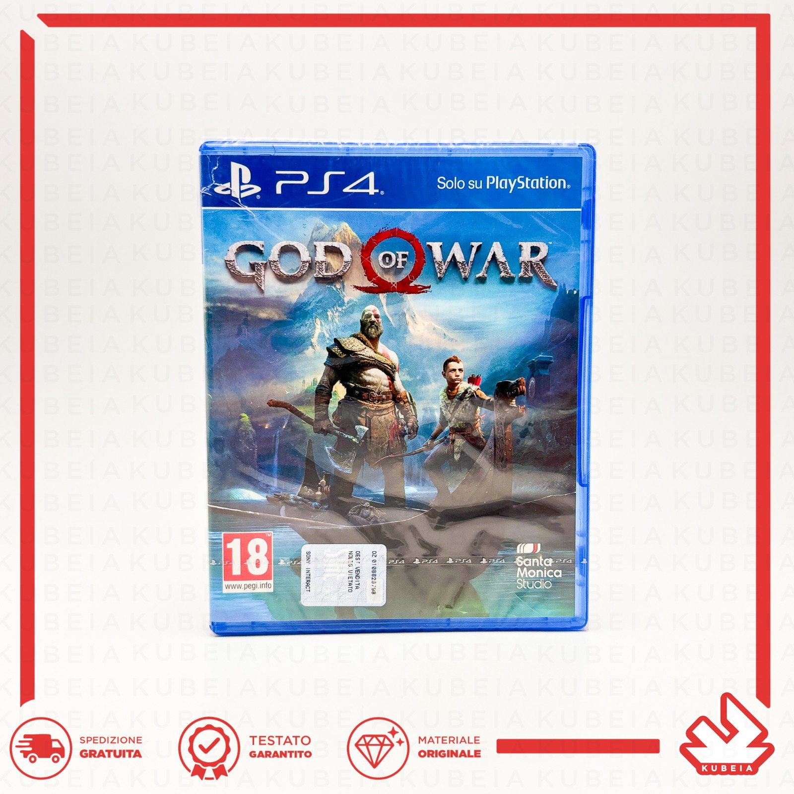 God of War 1 PS4 Prima Stampa Nuovo Sigillato ITA Sony PlayStation 4 Kratos PAL