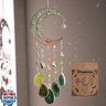Agate Dream Catchers,Dreamocean Moon Tree of Life Dream Catcher for Wall Hanging Decor Sun Catchers Indoor Window with Healing Crystals and Stones Perfect Craft Gift for Adults