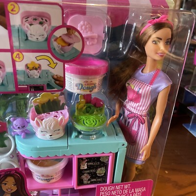 Brunette Barbie Florist Doll and Playset GTN59 Careers