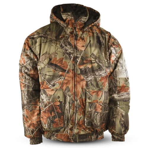 Mens Tactical Hoodie Jacket – Insulated & Waterproof Warm Camo Hunting Gear Coat