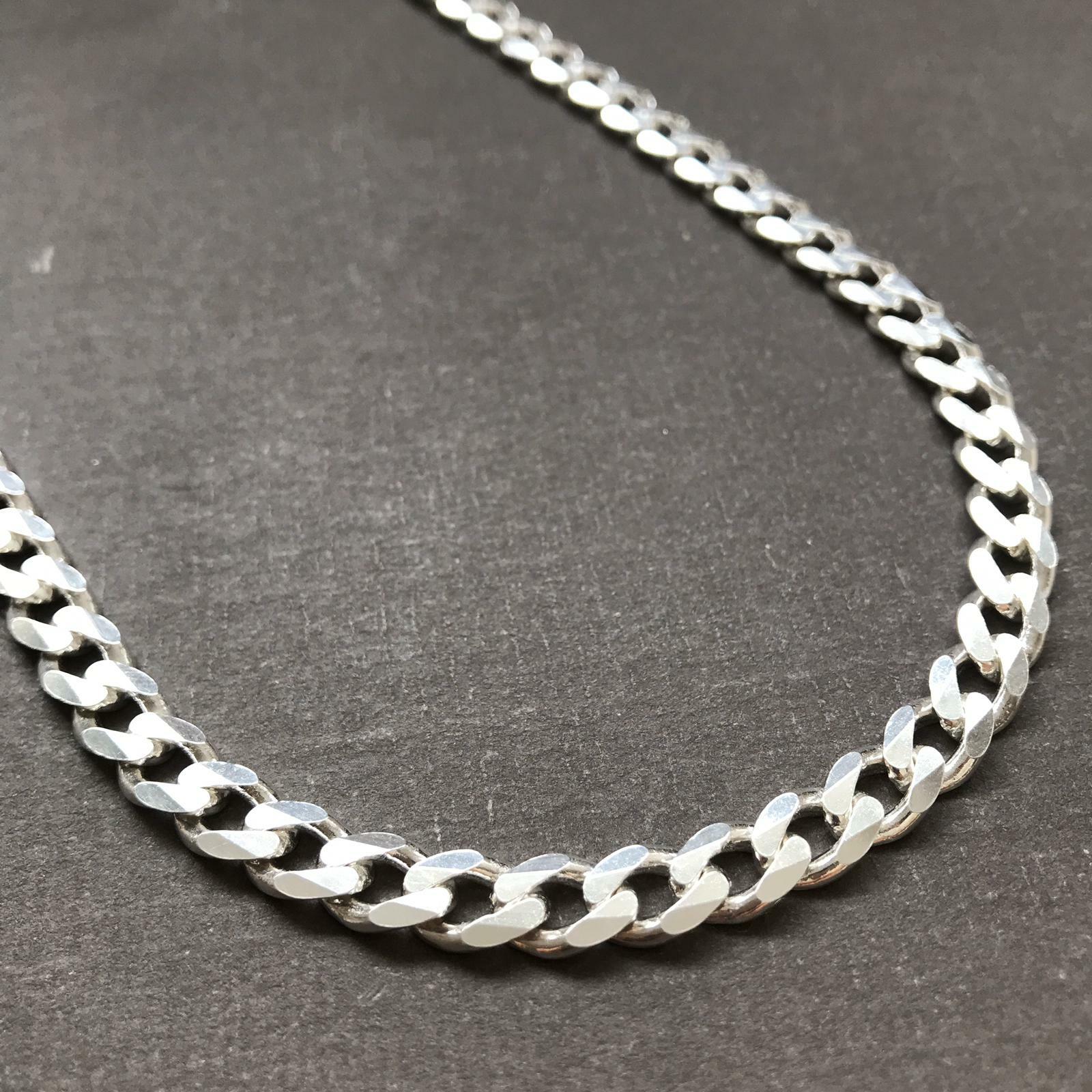 Pre-owned Handmade Mens Tight Curb Cuban Link Chain Necklace 925 Sterling Silver 26 Inch 11mm 142gr