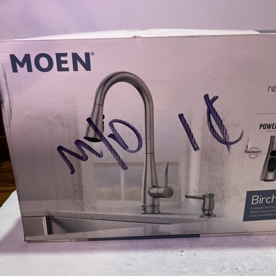 Moen Birchfield Single-Handle Pull-Down Sprayer Kitchen Faucet 87205SRS