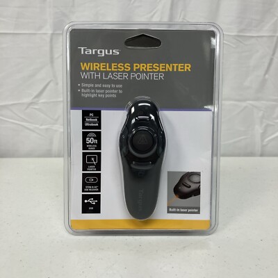 TARGUS I Wireless Presenter with Laser Pointer 50ft  Range AMP16US