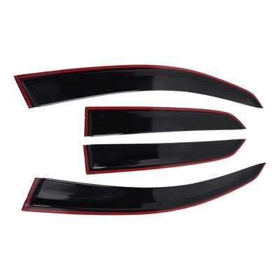 Wind Deflectors for Ford EcoSport MK2 2013-Onwards Black Rain Shield Deflectors