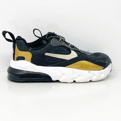 

Nike Girls Air Max 270 React CD2654-005 Черные кроссовки для бега, размер 8C, Черный, Air Max 270 React