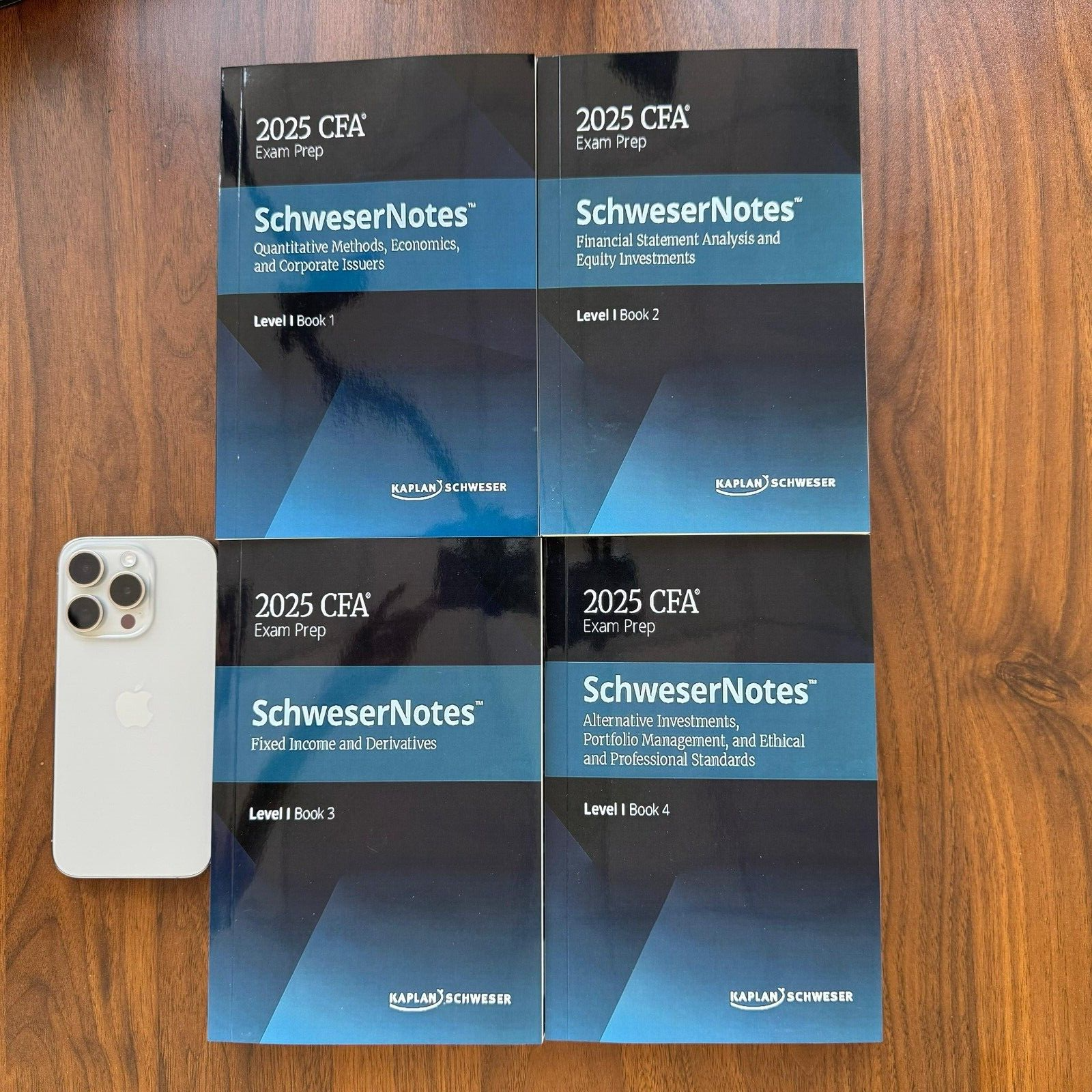 2023 EXAM PREP SCHWESER NOTES BOOKS 1-5 LEVEL 1 - UNUSED SEE