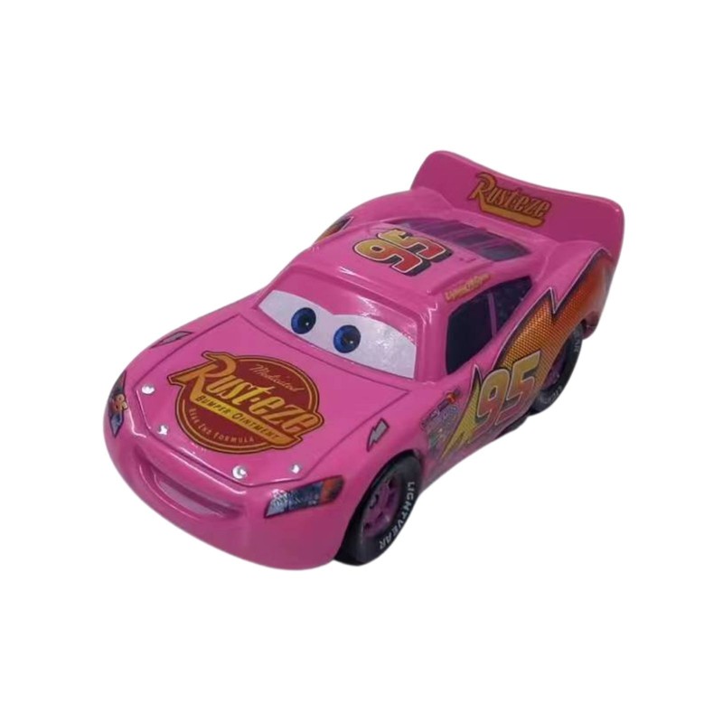 Cars Movie Toys Lightning Mcqueen Pink 1:55 Loose Diecast Toy