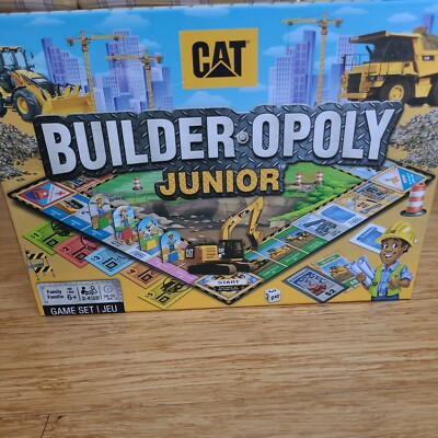 CAT BUILDER-OPOLY JUNIOR Monopoly Board Game Set for Kids and Adults #41900 NEW 