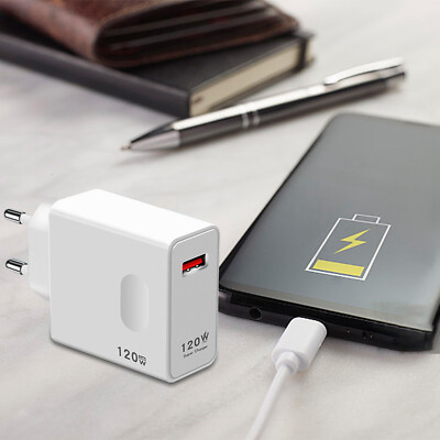 120W Super Fast USB Phone Charger Type C Wall Power Adapter For iPhone Samsung