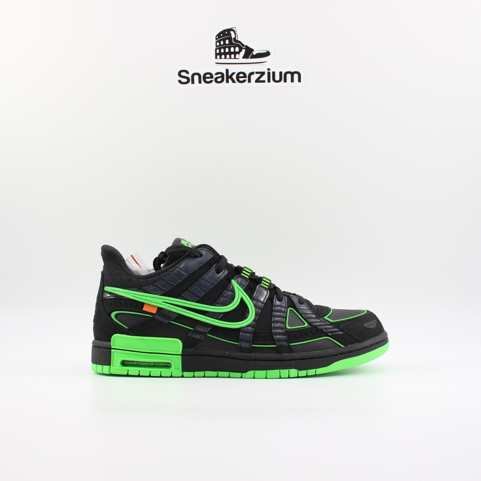 

Мужские новые кроссовки Nike Air Rubber Dunk Off-White Green Strike CU6015-001, Зеленый, 2020