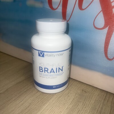 Vitality Now Youthful Brain The Clear Mind Formula 60 Tablets - New! Exp 08/2026