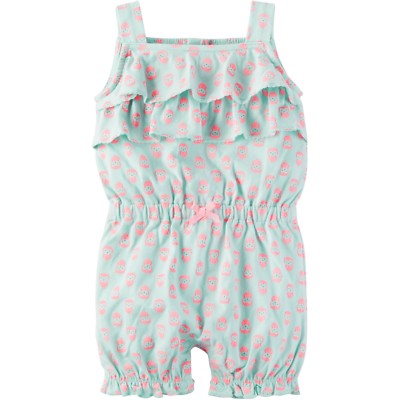 NWT INFANT GIRLS CHILD OF MINE MADE BY CARTER'S MULTI-COLOR ROMPER  SIZE 6/9 MO