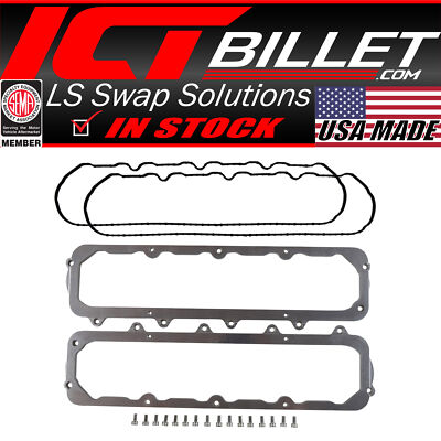 LT Gen V to SBC 1960-86 Valve Cover Adapter Plate Set LT1 LT4 L83 L86 LTX