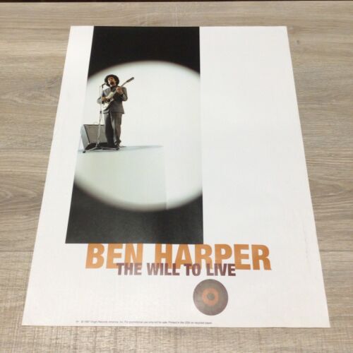 Ben Harper - The Will To Live - 1997 Promo Poster 18" X 24" P39