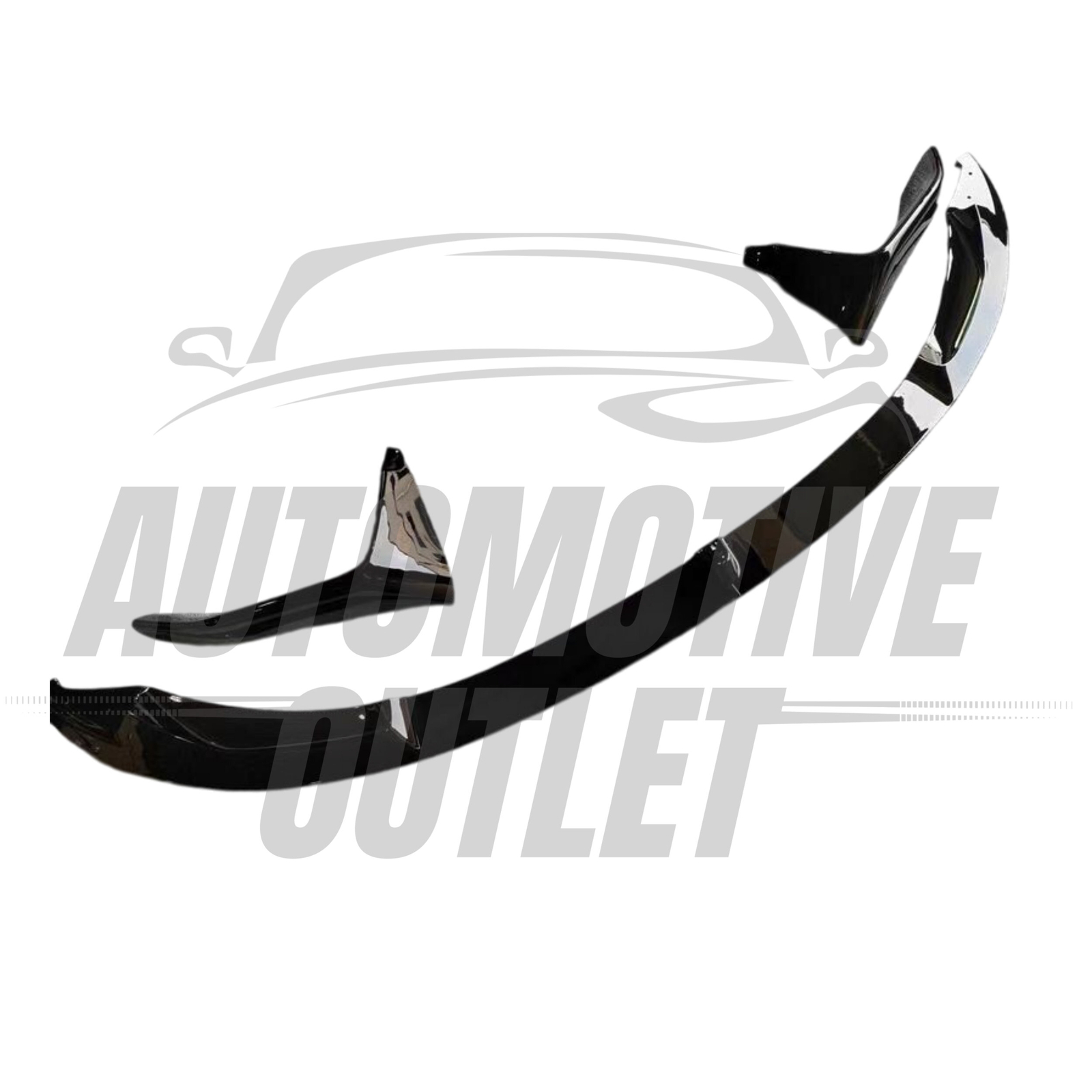 FRONT SPLITTER LIP M PERFORMANCE STYLE GLOSS BLACK FOR BMW M3 F80 F82 F83 2015+ 3