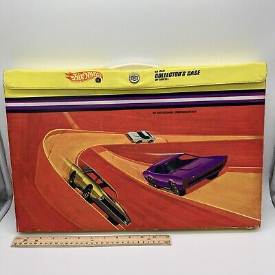 Vintage 1968 Hot Wheels 48 Car Collector s Carrying Case 19-1/2'' Mattel 5145