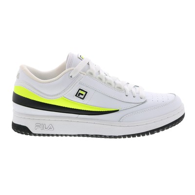 

Fila T-1 Mid 1TM00074-115 Мужские белые кожаные кроссовки для образа жизни, Белый, Fila T-1 Mid
