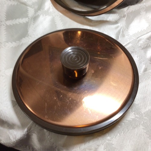 Vtg ATAPCO COPPER ICE BUCKET WITH Party SCENE