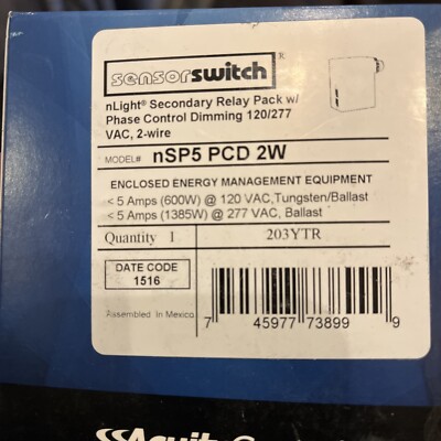 Acuity Controls NSP5 PCD 2W Secondary Relay Pack 203YTR - New In Box