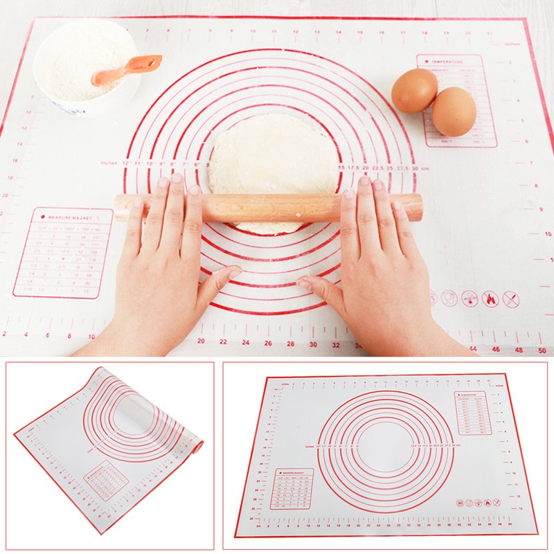 60x40 Silikon Rollmatte Teigmatte Backmatte Teigunterlage 