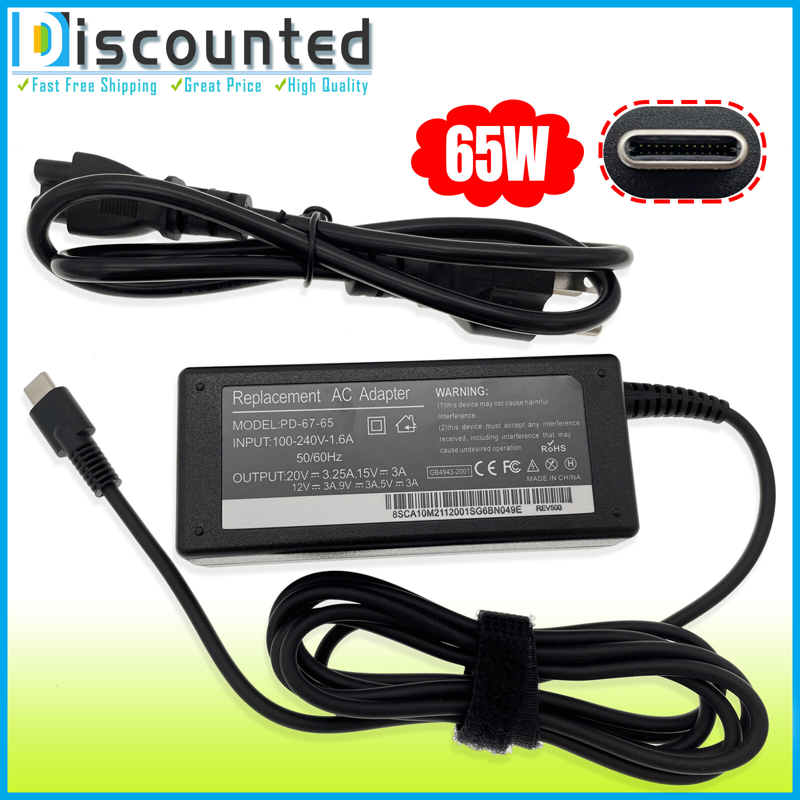 Charger For Dell Hp Lenovo Asus Acer Smart Phone