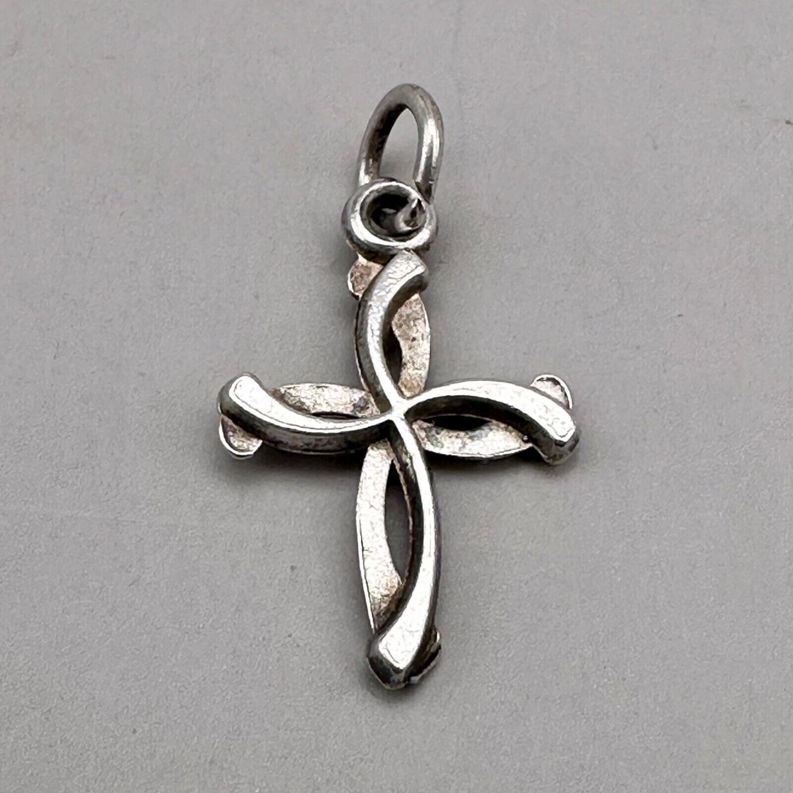 Cross Pendant with Overlap IchthysDesign Oxidized Sterling Silver Cross Pendant with Overlap IchthysDesign Oxidized Sterling Silver