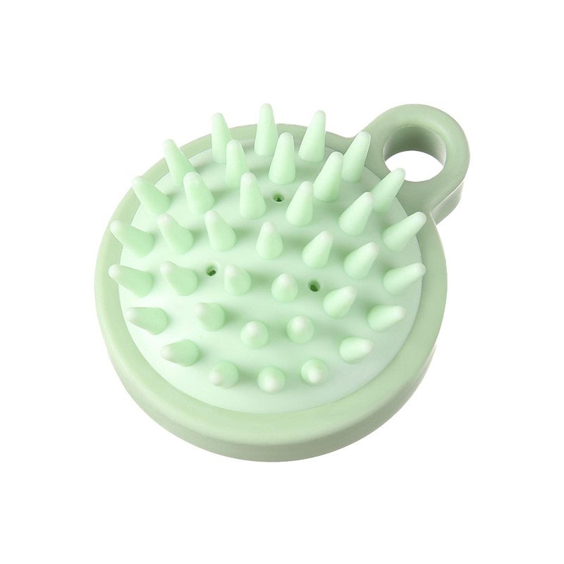 Head Scrubber Shampoo Brush Hair Scalp Massager Comb Wash Soft Silicone Bath