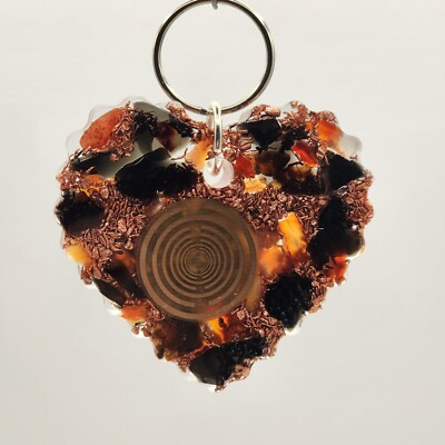 Love Keychain/Pocket Orgonite, Provides EMF Protection, and Empowerment 