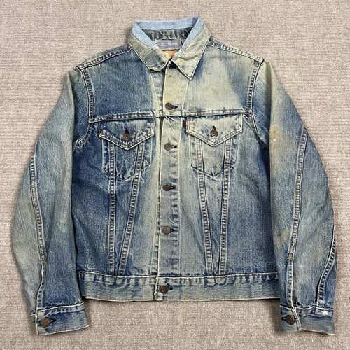 60s USA Levi’s BIGE 70505 denim jacket Vintage 60s Levis Denim Jean Jacket Type 3 Big E Men Small
