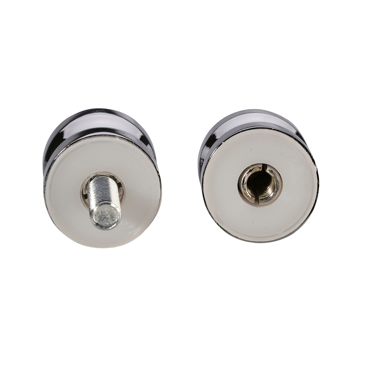 Chrome Metal 30mm Single Groove Glass Shower Door Handle Knob
