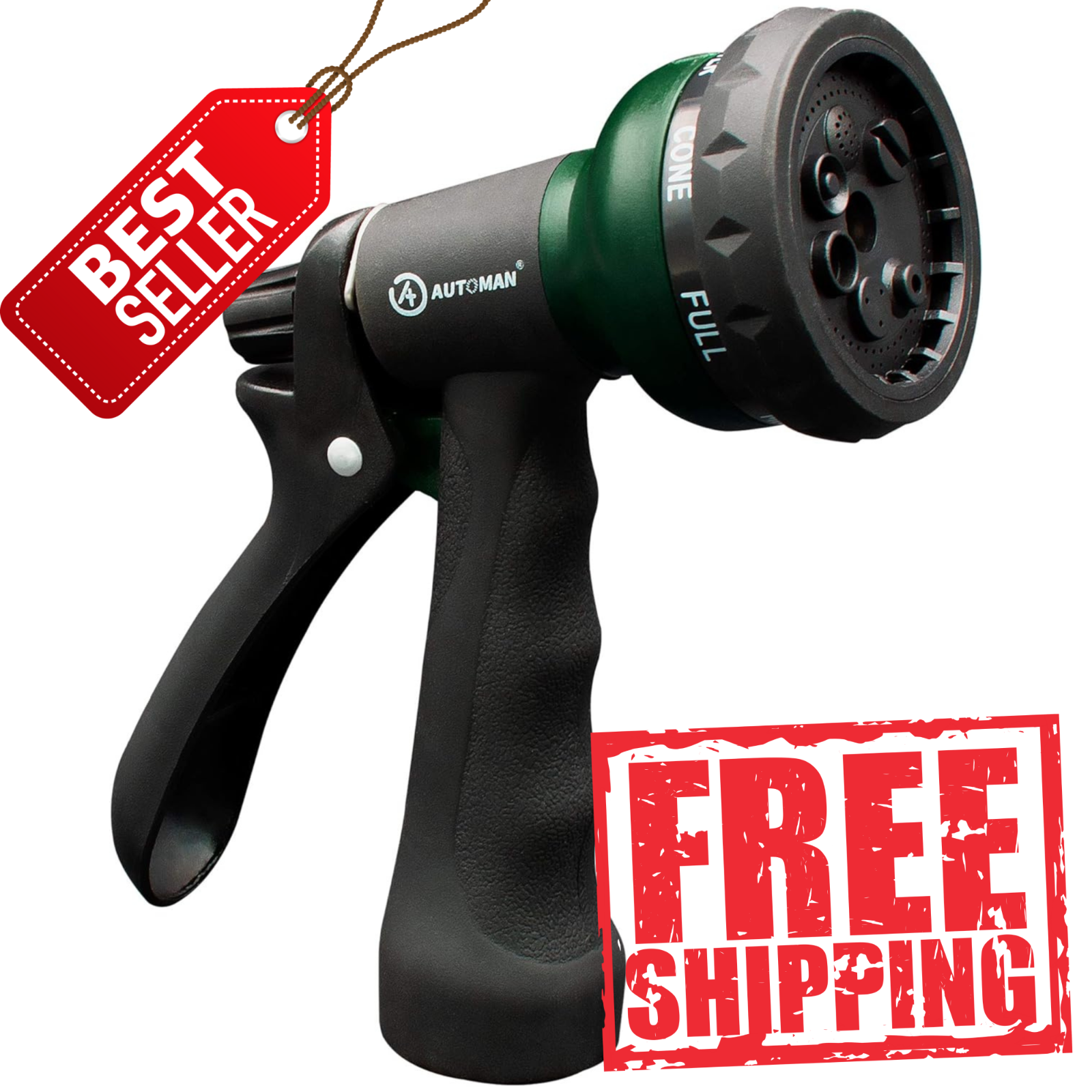 Nozzle Abs Water Spray Nozzle With Heavy Duty 7 Adjustable Watering