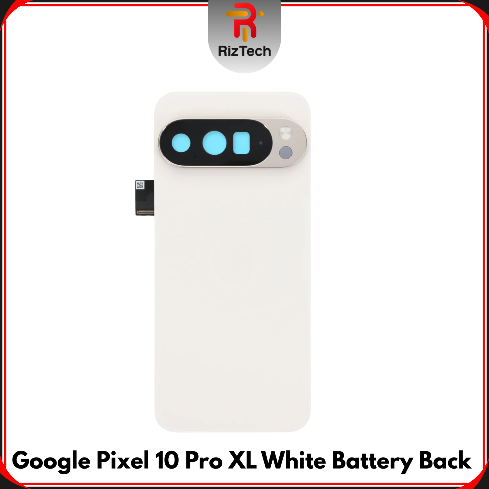 For Google Pixel 10 Pro XL Replacement Battery Back Cover With Lens (WHITE) - UK
