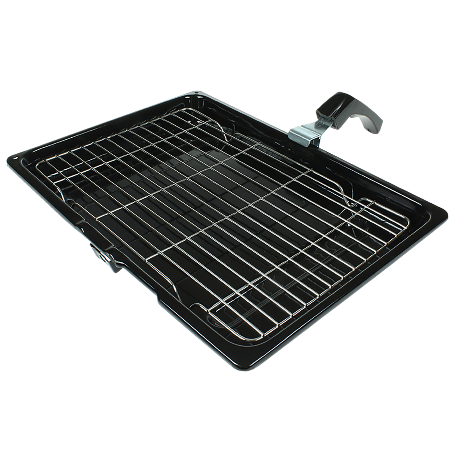 Universal 280380mm Cooker Grill Pan with Rack and Handle + FREE Wire